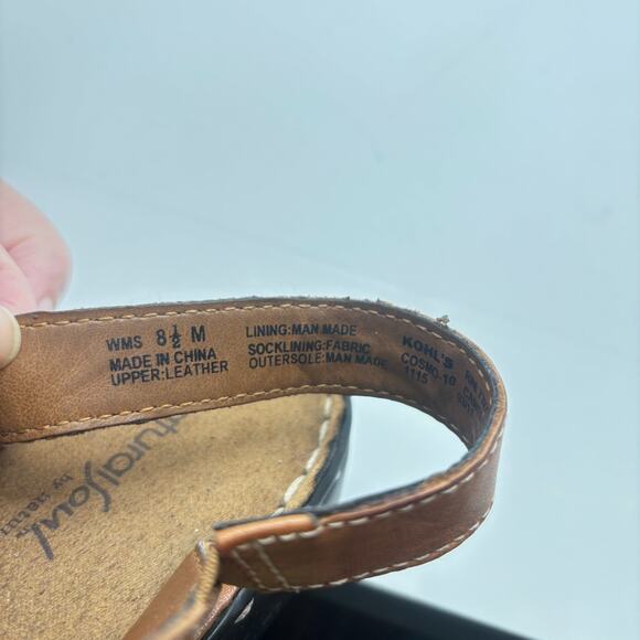 Natural Soul Naturalizer Womens Brown Leather Slip On Slingback Sandals 8.5 M - Picture 8 of 10